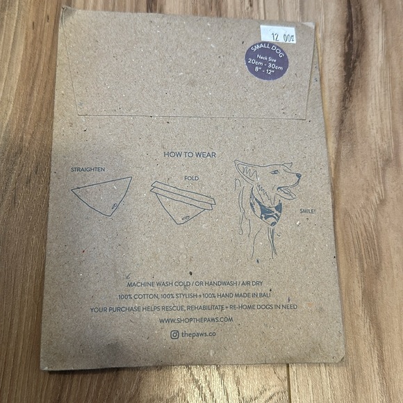 Paws bandana leopard for dogs - Picture 2 of 2